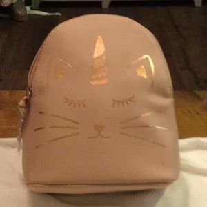 New Mini pink unicorn cat backpack